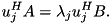 \[ u_j^H A = \lambda_j u_j^H B. \]