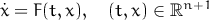 ˙x = F(t,x),  (t,x) ∈ ℝn+ 1
