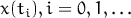 x(ti),i = 0,1, ... 